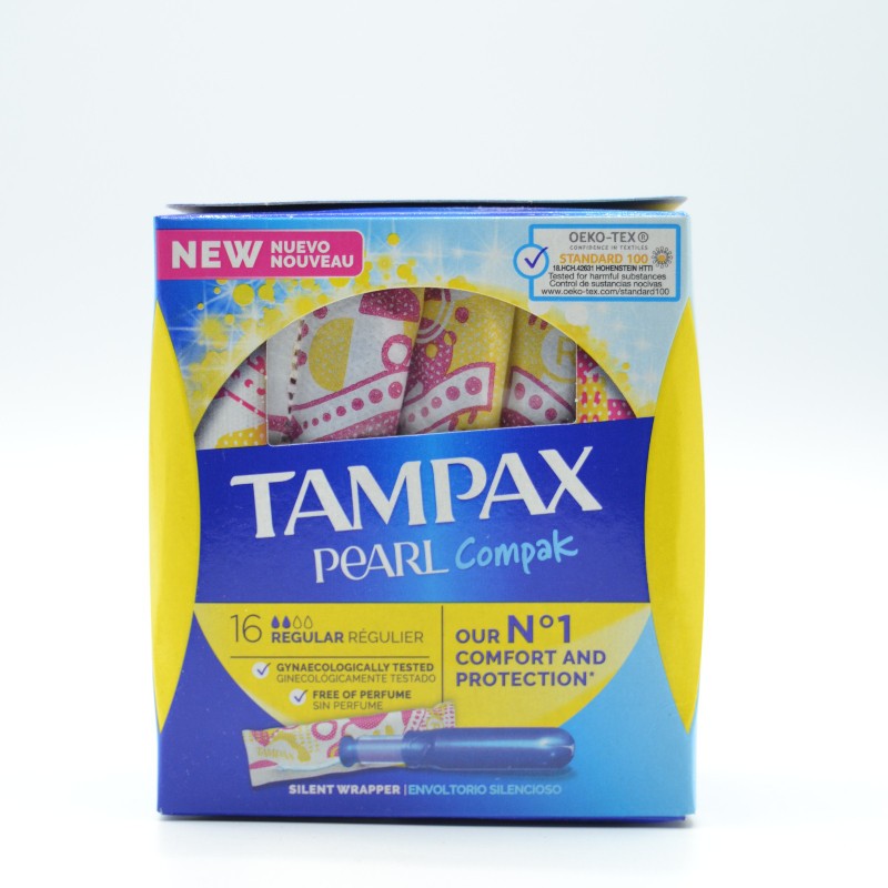 TAMPAX COMPAK PEARL REGULAR 18 U Menstruación