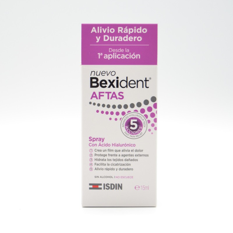 BEXIDENT AFTAS SPRAY BUCAL PROTECTOR 15 ML Aftas y herpes