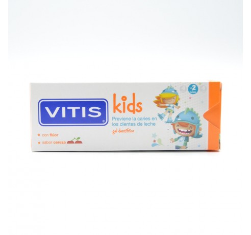 VITIS KIDS GEL DENTIFRICO 2-6 AÑOS 50ML SABOR CEREZA Infantil