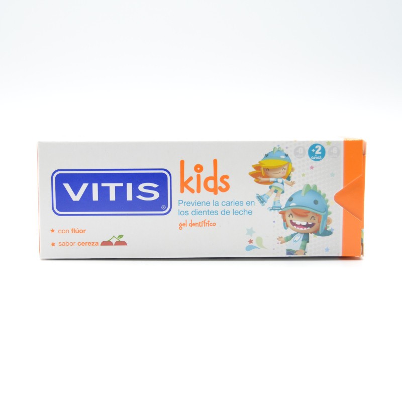 VITIS KIDS GEL DENTIFRICO 2-6 AÑOS 50ML SABOR CEREZA Infantil