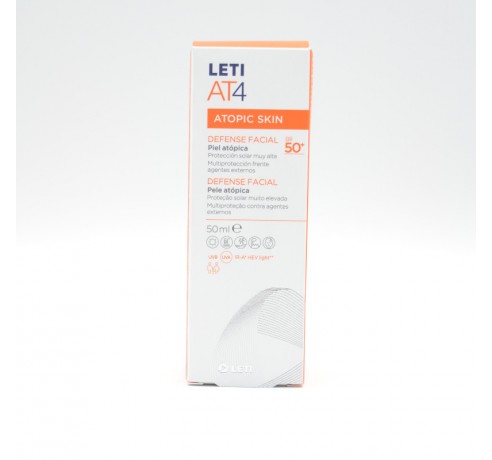 LETI AT-4 DEFENSE FACIAL SFP 50+ 50ML Hidratación y piel atópica