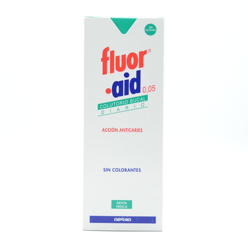 FLUOR-AID COLUTORIO DIARIO 500 ML Encías, caries, dientes sensibles