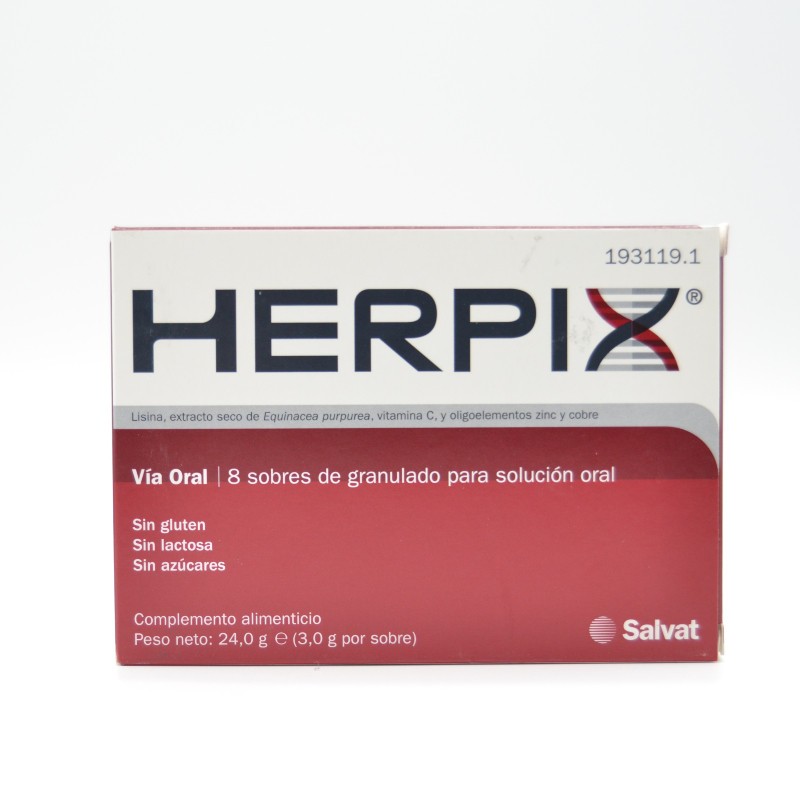 HERPIX 8 SOBRES Aftas y herpes