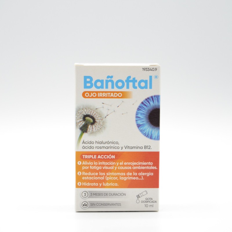 BAÑOFTAL OJO IRRITADO 10 ML Colirios y monodosis