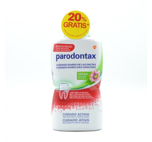 PARODONTAX COLUTORIO DIARIO HERBAL 500 ML Encías, caries, dientes sensibles