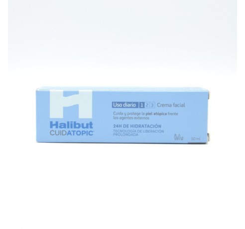 HALIBUT CUIDATOPIC CREMA FACIAL 50 ML Hidratación y piel atópica