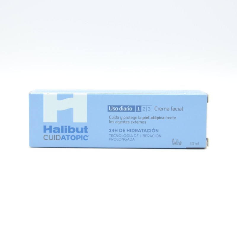 HALIBUT CUIDATOPIC CREMA FACIAL 50 ML Hidratación y piel atópica