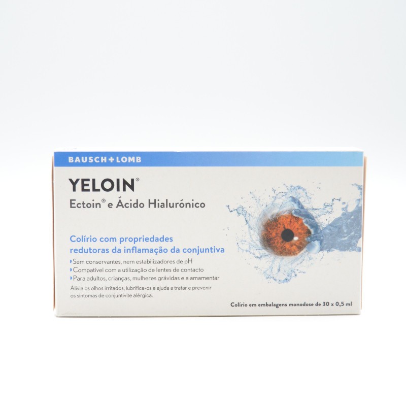 YELOIN SOLUCION OFTALMICA 2% 30 MONODOS. Colirios y monodosis