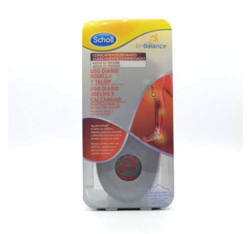 SCHOLL PLANTILLA RODILLA Y TALON TALLA M Plantillas