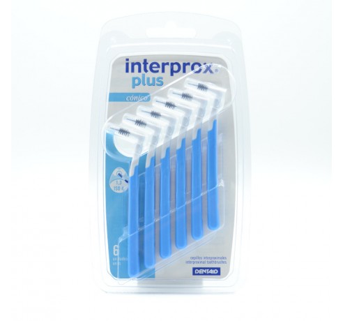 INTERPROX PLUS 2G CONICO 6 U AZUL Cepillos