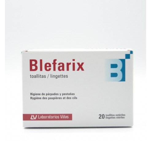 BLEFARIX 20 TOALLITAS Higiene ocular y toallitas