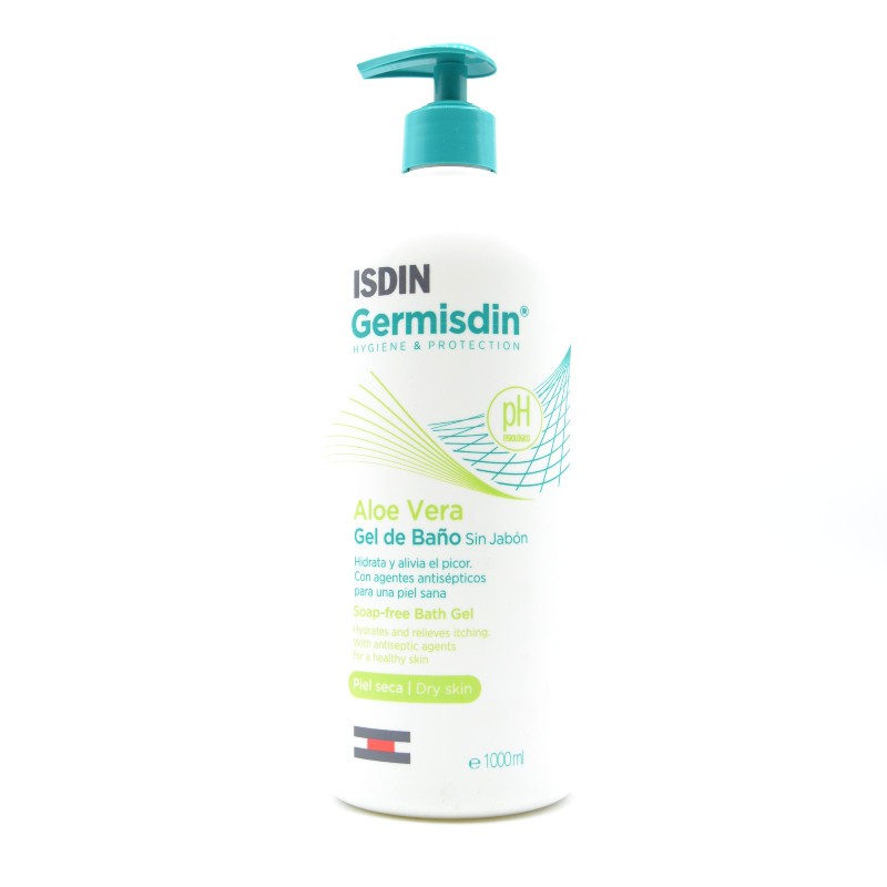 GERMISDIN GEL DE BAÑO ALOE VERA GEL 1000 ML + GEL HIDROALCOHOLICO 100ML REGALO Gel de baño