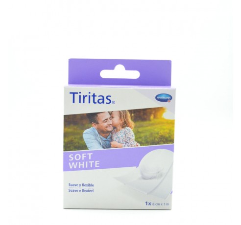 TIRITAS BANDA SOFT WHITE APOSITO ADHESIVO 1M X 8 Cuidado de los pies