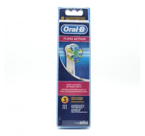 ORAL-B RECAMBIO C.E.FLOSS ACTION 3 U Cepillos