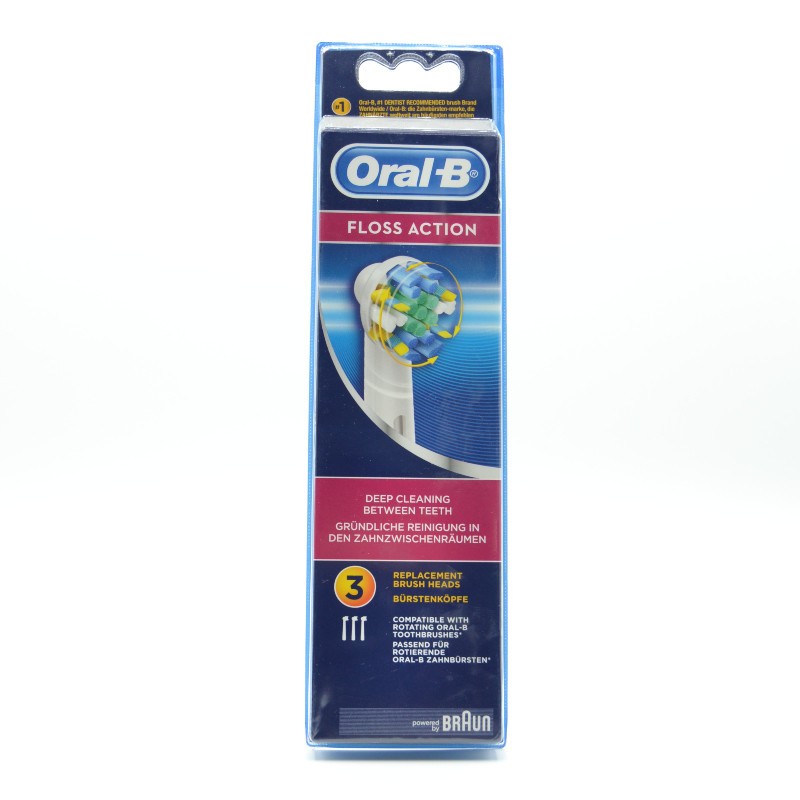 ORAL-B RECAMBIO C.E.FLOSS ACTION 3 U Cepillos