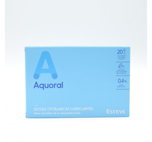 AQUORAL GOTAS OFTALMICAS 0,5ML MONODOSIS 20 U Colirios y monodosis