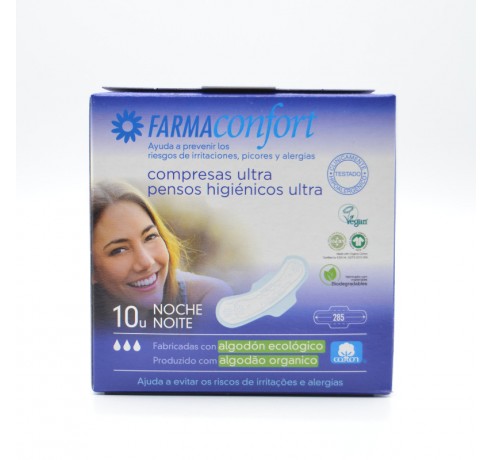 FARMACONFORT NOCHE C/ALAS 10 U Menstruación