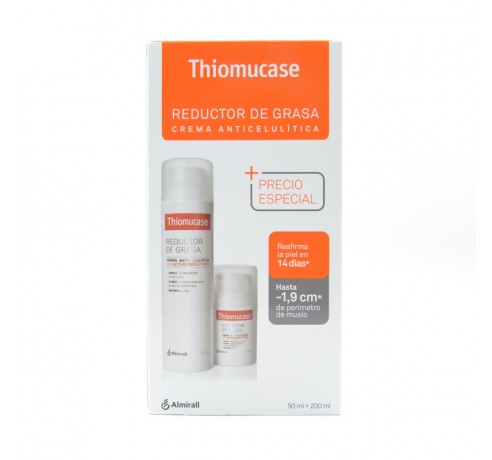 THIOMUCASE CREMA ANTICELULITICA KIT 200 ML + 50M Anticelulíticos y reafirmantes