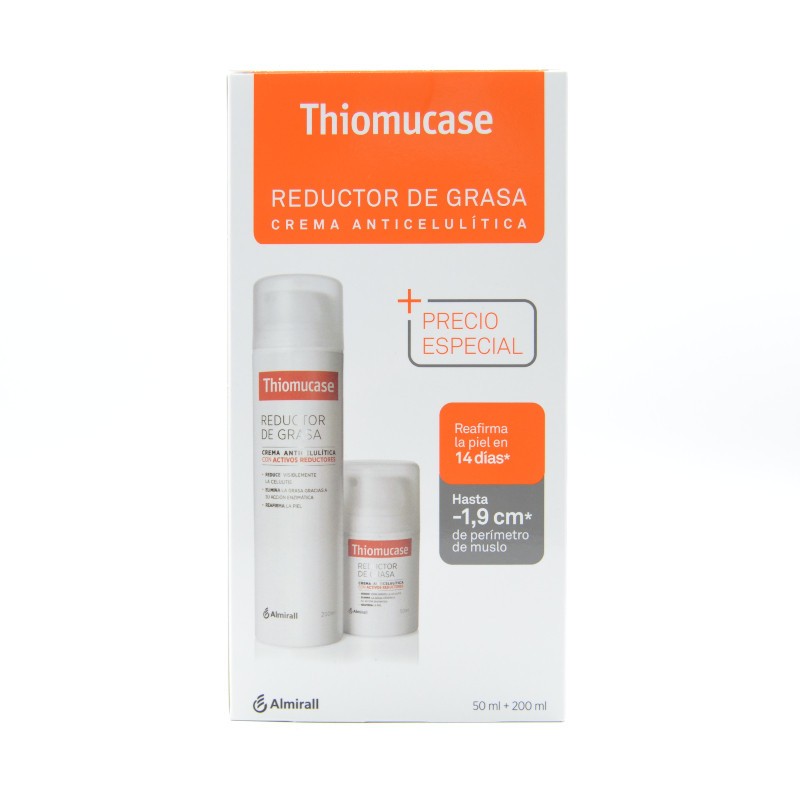 THIOMUCASE CREMA ANTICELULITICA KIT 200 ML + 50M Anticelulíticos y reafirmantes