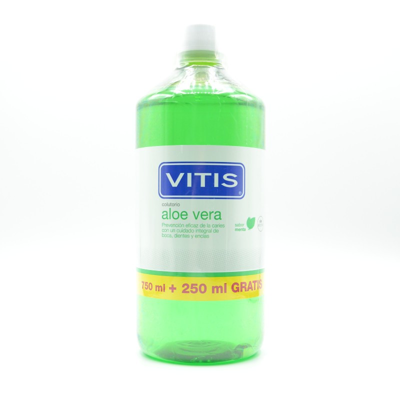 VITIS ALOE VERA COLUTORIO MENTA 1000 ML Encías, caries, dientes sensibles