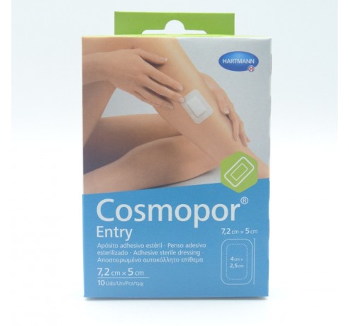 COSMOPOR ENTRY APOSITO ESTERIL 7.2 X 5 CM 10 U Tiritas y apósitos