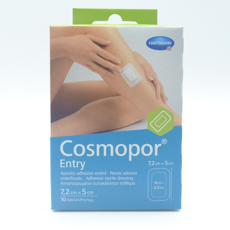 COSMOPOR ENTRY APOSITO ESTERIL 7.2 X 5 CM 10 U Tiritas y apósitos