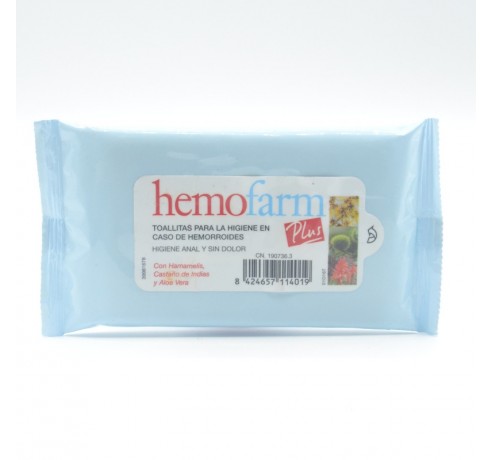 HEMOFARM PLUS TOALLITAS 20 UDS Hemorroides