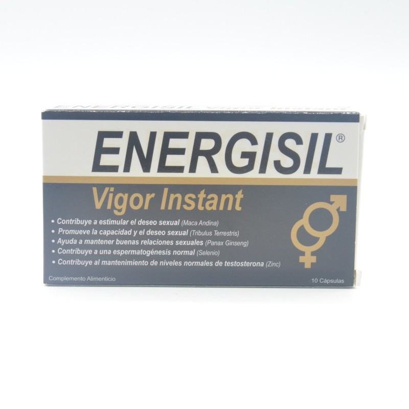 Energisil Vigor Instant 10 Cápsulas - Energizante sexual para hombres y  mujeres