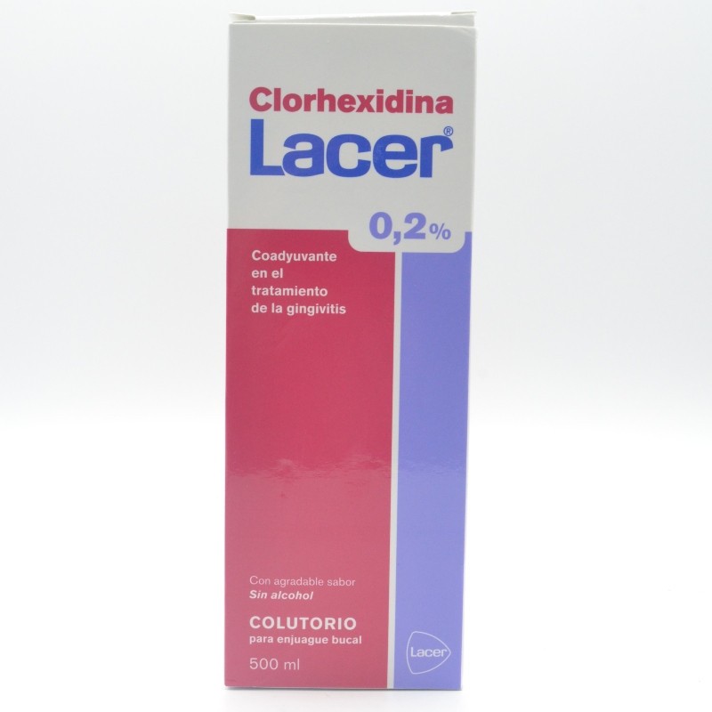 LACER COLUTORIO CLORHEXIDINA 0.2% 500 ML Encías, caries, dientes sensibles