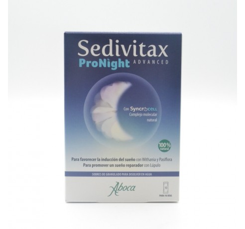 SEDIVITAX PRONIGHT 10 SOBRES Regulación de estrés y ciclo del sueño