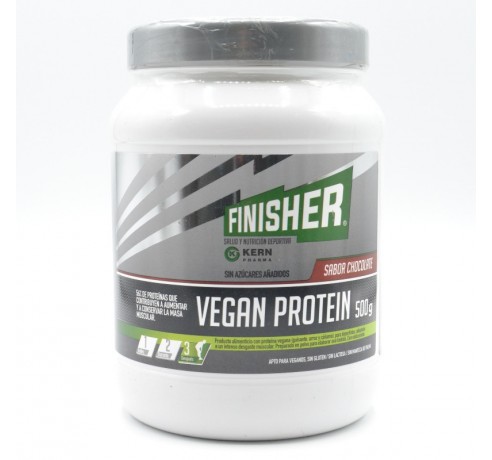 FINISHER VEGAN PROTEIN 500 G SABOR CHOCOLATE Rendimiento y recuperación