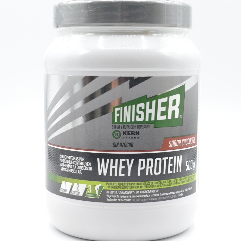 FINISHER WHEY PROTEIN 500 G SABOR CHOCOLATE Rendimiento y recuperación