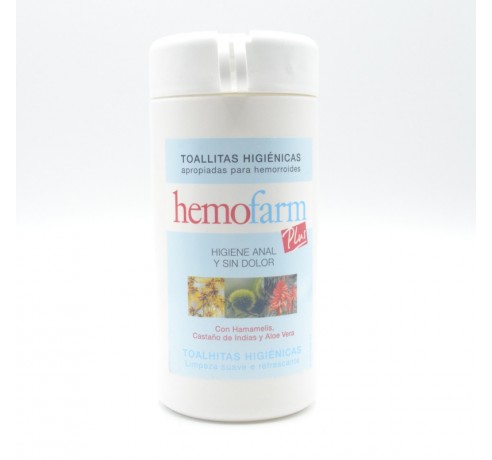 HEMOFARM PLUS 60 TOALLITAS BOTE Hemorroides