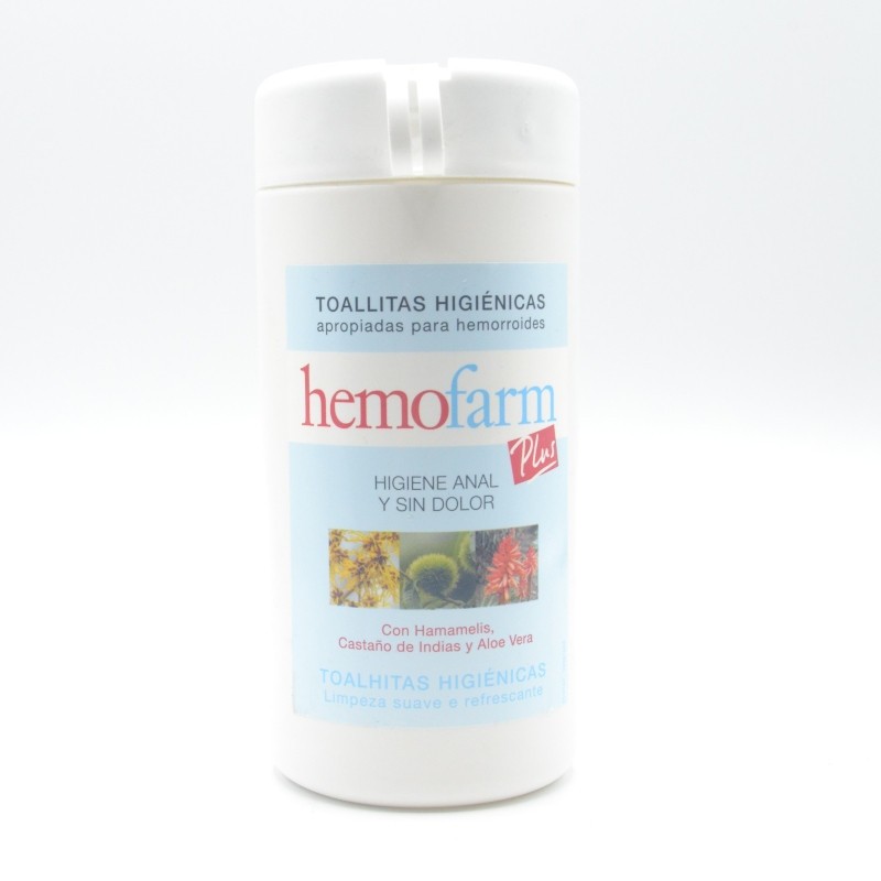 HEMOFARM PLUS 60 TOALLITAS BOTE Hemorroides