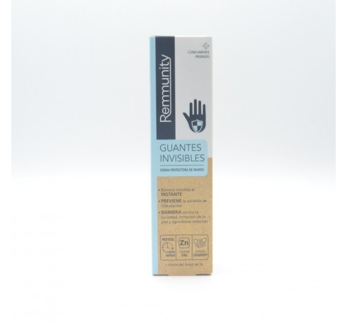 REMMUNITY GUANTES INVISIBLES CREMA PROTECTORA DE MANOS 1 TUBO 100 ML Hidratación