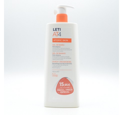 LETI AT-4 GEL BAÑO DERMOGRASO 750ML Higiene e hidratación