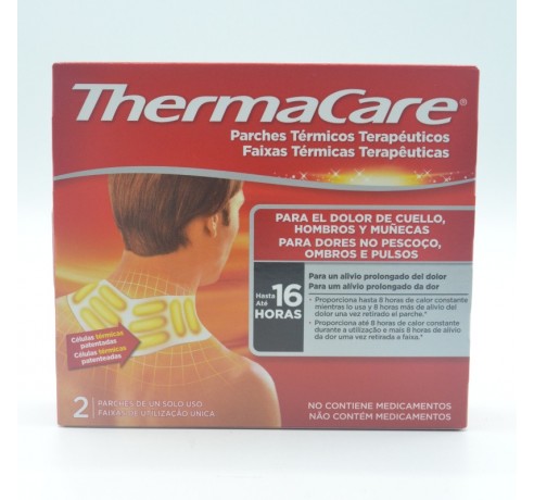 THERMACARE CUELLO HOMBROS Y MUÑECAS 2 PARCHES Terapia frío/calor