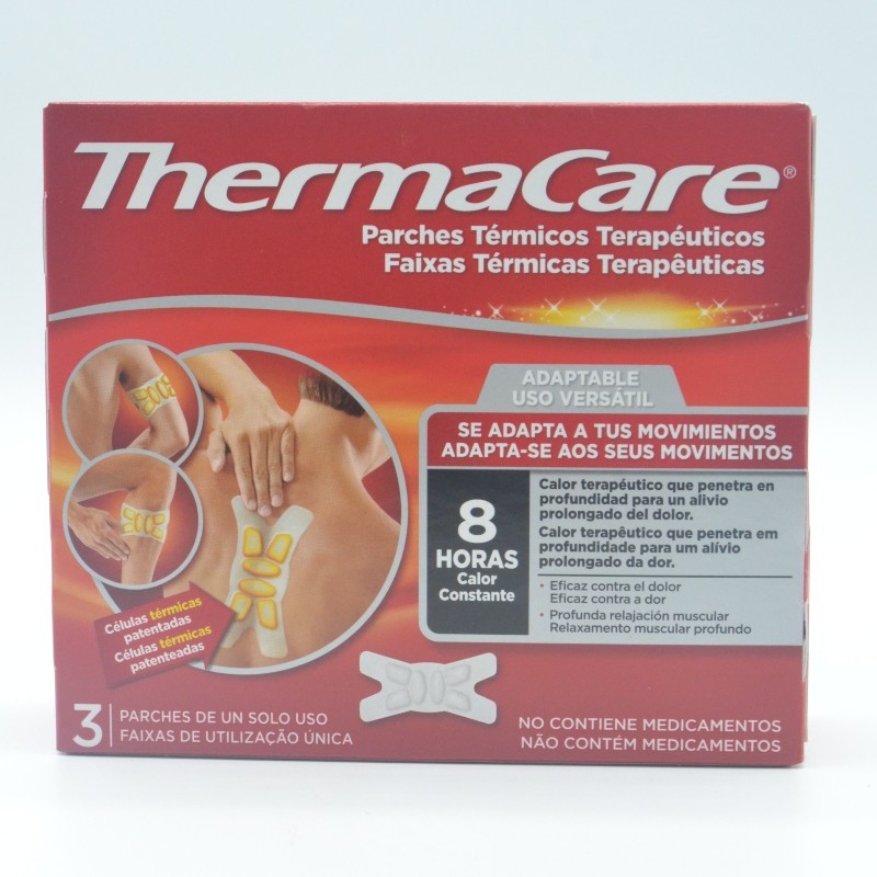 THERMACARE PARCHES TERMICOS ADAPTABLE 3 U Terapia frío/calor