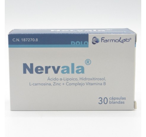 NERVALA 30 CAPSULAS Tratamiento del dolor