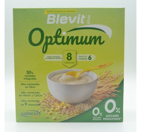 BLEVIT PLUS OPTIMUM 8 CEREALES 400 G Papillas y snacks