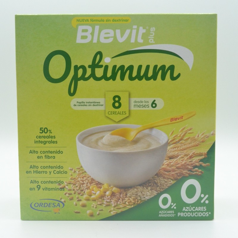 BLEVIT PLUS OPTIMUM 8 CEREALES 400 G Papillas y snacks