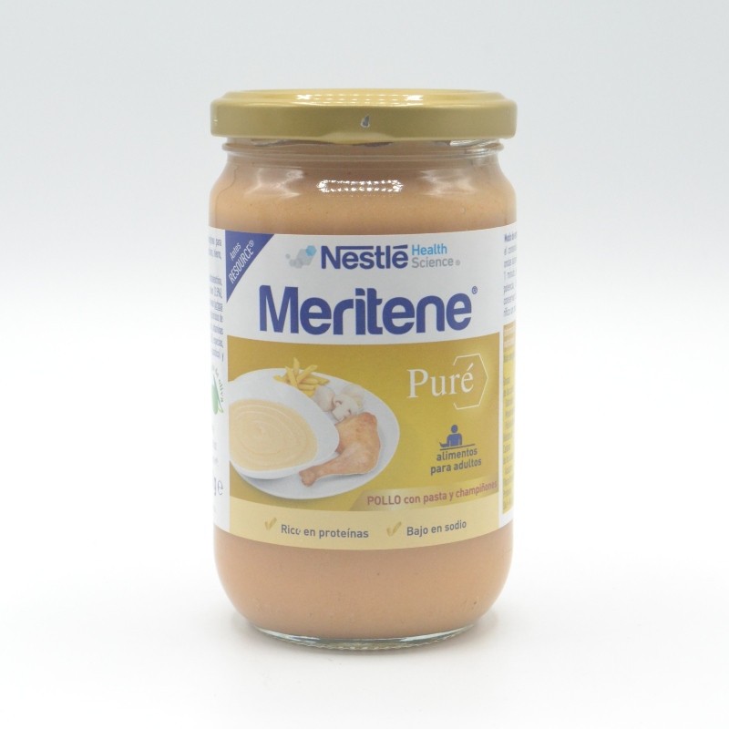 MERITENE TARRO POLLO CON PASTA Y CHAMPIÑONES 300 GR Nutrición de adulto