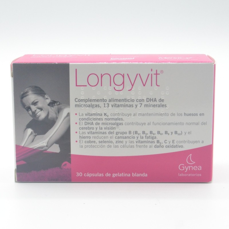 LONGYVIT +45 30 CAPSULAS Complejos multivitamínicos