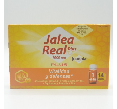 JUANOLA JALEA REAL PLUS 1000 MG 14 VIALES Defensas