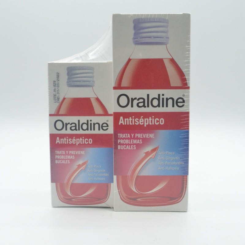 ORALDINE ANTISEPTICO PACK 400 ML +200 ML Encías, caries, dientes sensibles