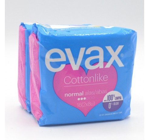 EVAX COTTONLIKE ALAS NORMAL 16 U Menstruación