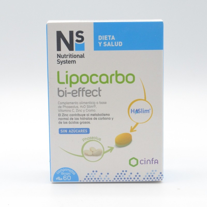 NS LIPOCARBO BI-EFFECT 60 COMPRIMIDOS BICAPA Quemagrasas