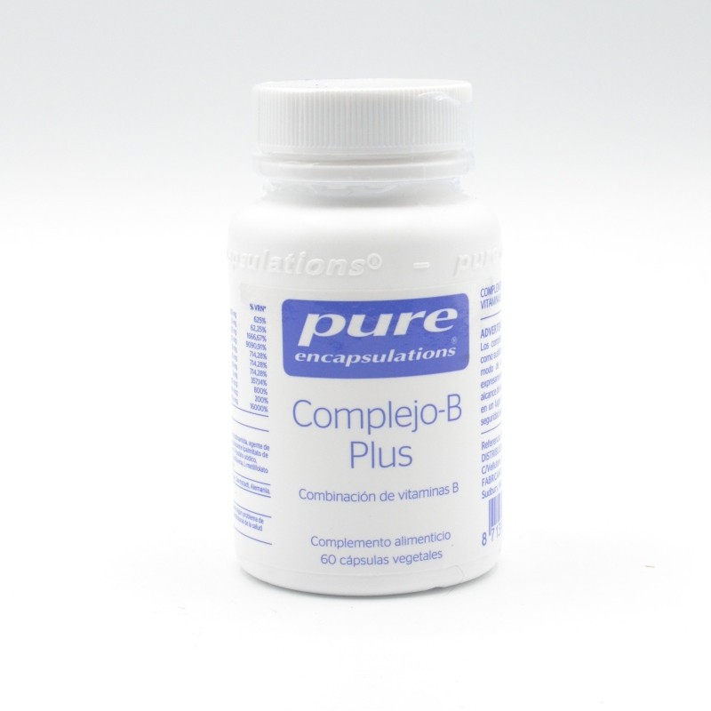 PURE COMPLEJO B PLUS 60 CAPSULAS Complejos multivitamínicos