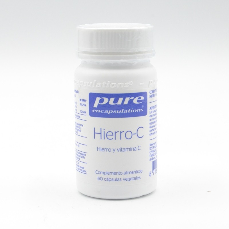 PURE HIERRO-C 60 CAPSULAS Complejos multivitamínicos