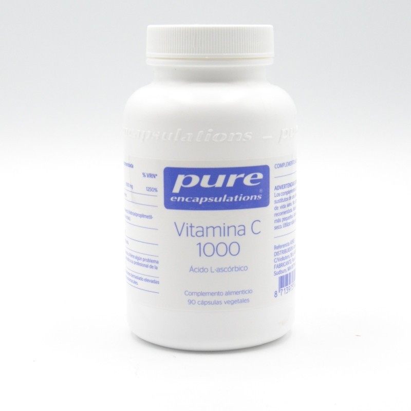 PURE VITAMINA C 1000 90 CAPSULAS Defensas